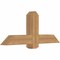 Ekena Millwork Eugene Smooth Timber Gable Bracket, Western Red Cedar, 48"W x 20"H x 5 1/2"D x 5 1/2"F, 10/12 Pitch GBW048X20X0606EUG00SWR - alternate 4